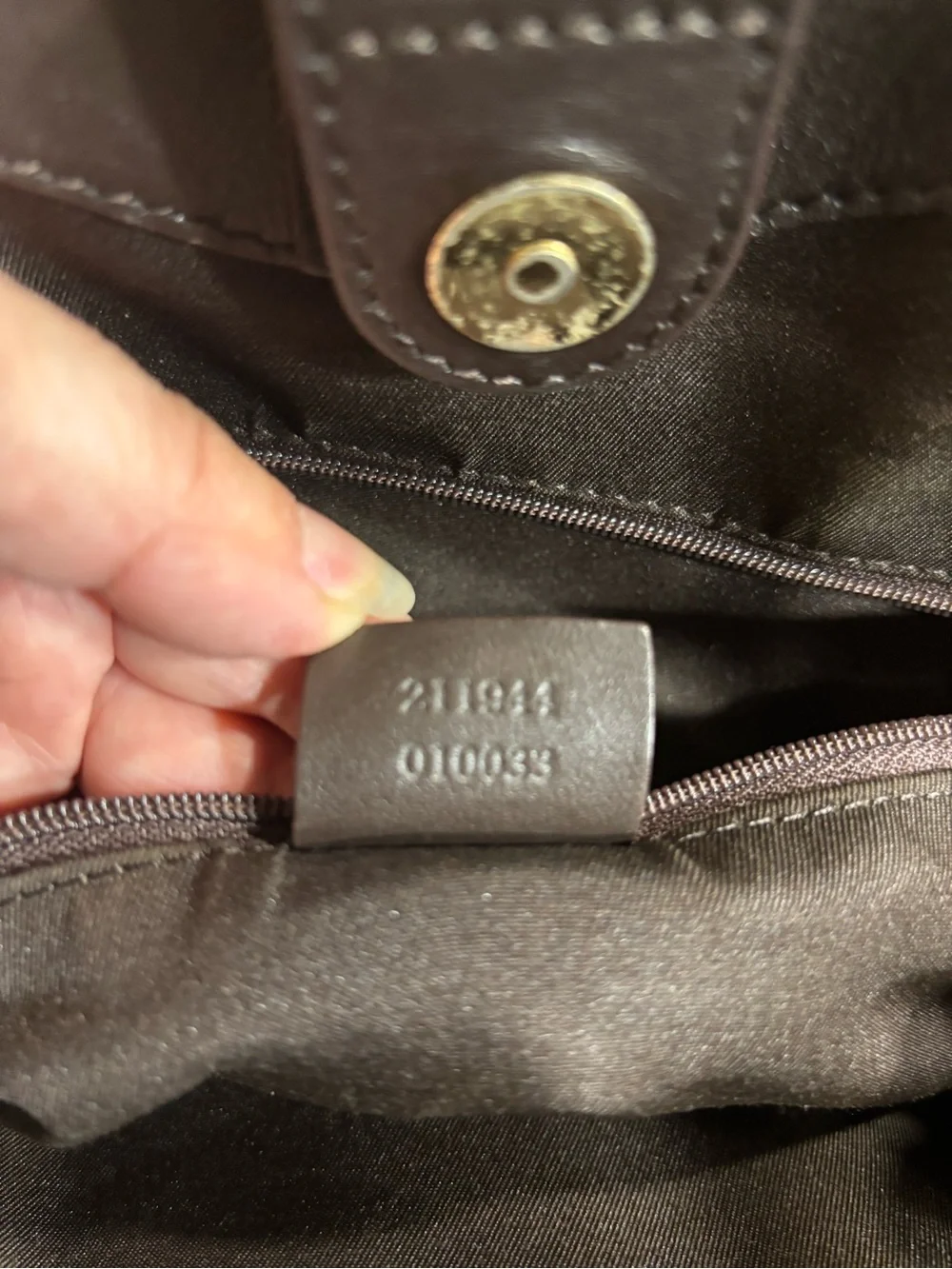 Gucci Beige/Brown GG Canvas Satchel with Dark Brown Trim